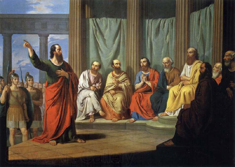 Giovanni Ricco Sermon of the Hl. paulus Spain oil painting art